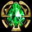 Rainbow Facet - Green 5/5 Cold Die unique item for Diablo II: Resurrected - Sanctuary Relic